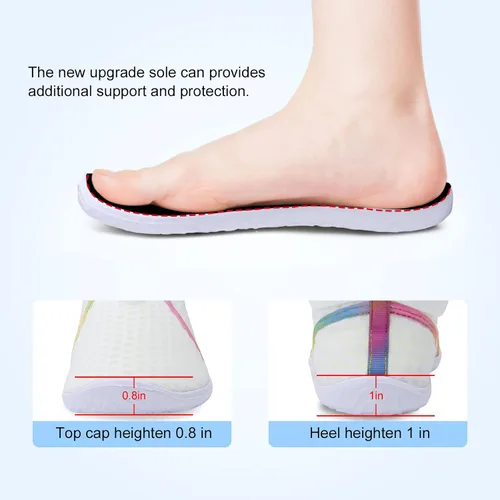 Vista 5 de XIHALOOK Zapatos de agua para mujeres y hombres de secado rápido con cordón para playa, natación, piscina, surf, deportes acuáticos