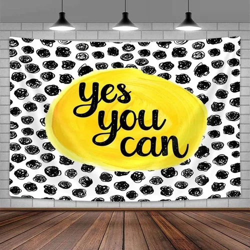 Vista 3 de Uokiuki Tapiz educativo con cita motivacional, para niños, adolescentes, estudiantes, para colgar en la pared para aula, dormitorio, sala de estar
