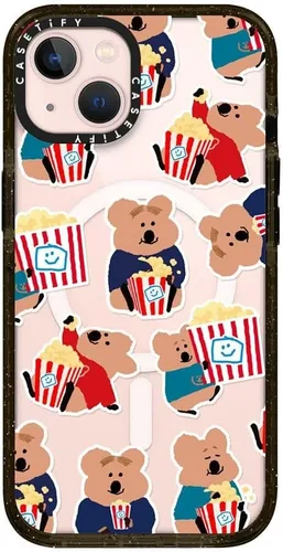 Vista 52 de CASETiFY Funda Impact para iPhone 13 [Protección contra caídas de grado militar 4X de 8.2 pies/Compatible con Magsafe] - #1 Mom - Transparente