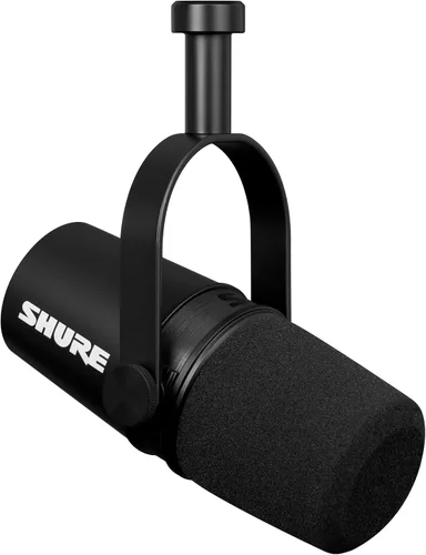 Vista 14 de Shure MV7i - Micrófono inteligente USB-C y XLR para podcasting, música y transmisión con interfaz de audio incorporada, modo de nivel automático