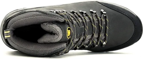 Vista 3 de hiwalk mens waterproof hiking boots mid ankle leather outdoor trekking mountain boots