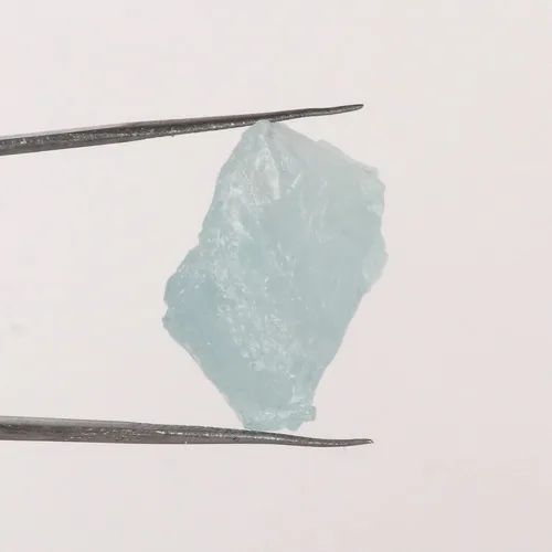 Vista 3 de GEMHUB Aguamarina azul cielo crudo raro aproximadamente 30.60 Ct sin cortar Aguamarina áspera Natural Crudo Curación Cristal Gema suelta, Gema