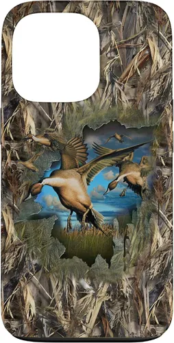 Vista 10 de Carcasa para iPhone 17, diseño de camuflaje de caza de aves acuáticas