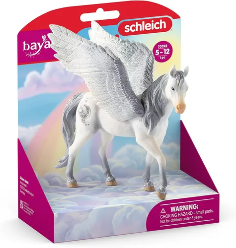 Vista 5 de Schleich bayala - Figura de unicornio Pegaso de princesa mítica, con alas moradas, juguete imaginativo altamente duradero y divertido para niños