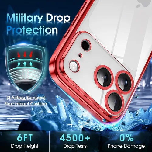 Vista 591 de Supdeal Funda cristalina transparente para iPhone 11, [No se amarillea] [Protección de la cámara] [Probado contra caídas de grado militar] Funda