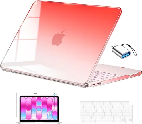 Vista 20 de EooCoo Funda para MacBook Neo de 13 pulgadas modelo A3404 2026 con chip A18 Rubor de cristal