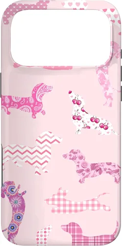 Vista 20 de Funda para iPhone 11 rosa boho Dachshund Doxie