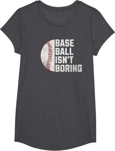 Vista 43 de Camiseta Baseball Isn't Boring, Negro
