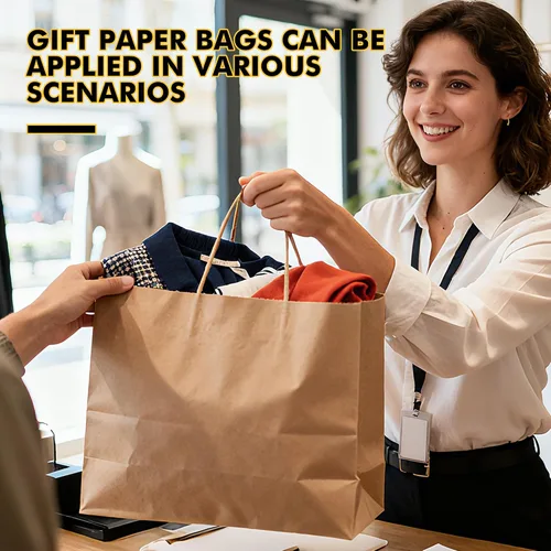 Vista 8 de RACETOP Bolsas de Papel Marrón Grandes con Asas al Por Mayor 100 Piezas 16x6x12 Pulgadas Bolsas de Regalo al Por Mayor, Bolsas de Papel Kraft Marrón
