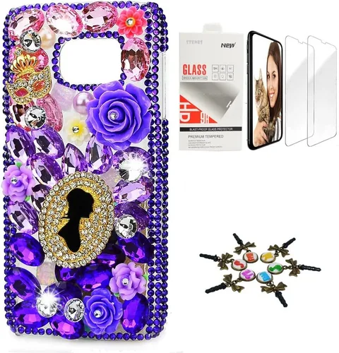 Vista 15 de Bling Case SSSGCDwSPSeries-24 - Funda con diseño 3D hecho a mano, 100 + cristales