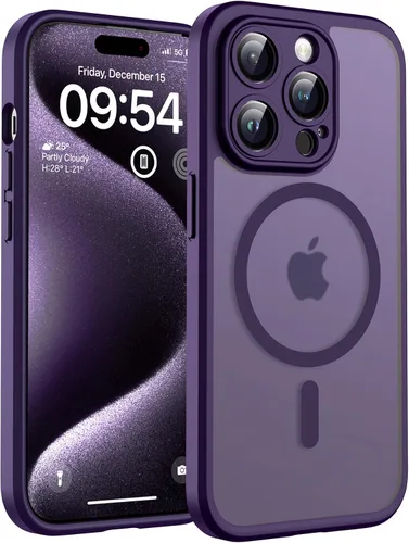 Vista 80 de TOCOL Funda para iPhone 11, compatible con Magsafe, protección completa de cámara, imanes integrados, protección contra caídas, funda translúcida