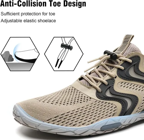 Vista 3 de YALOX - Zapatos de agua de secado rápido para hombre y mujer, para exteriores, proporcionan una sensación de ir descalzo, para usarlos en la playa