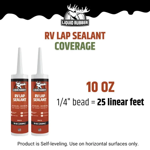 Vista 6 de Liquid Rubber - Sellador de solapa para RV, color blanco, 1 paquete
