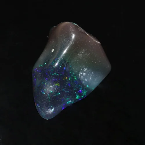 Vista 2 de GEMHUB Piedra de cristal de ópalo de fuego áspero, 5.70 CT. Piedra cruda de cristal de ópalo de fuego etíope natural para la fabricación de joyas