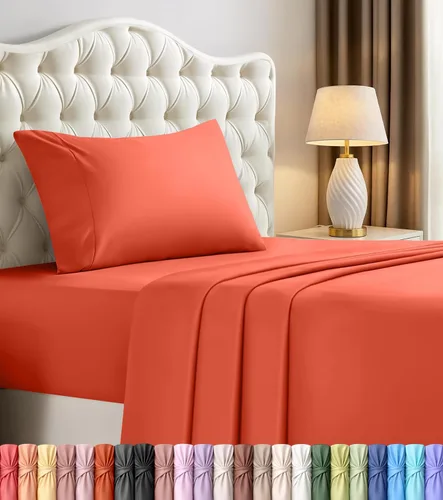Vista 23 de Utopia Bedding - Juego de sábanas de microfibra cepillada, resistente al encogimiento y a la decoloración, de fácil cuidado, 3 piezas, tamaño Beige