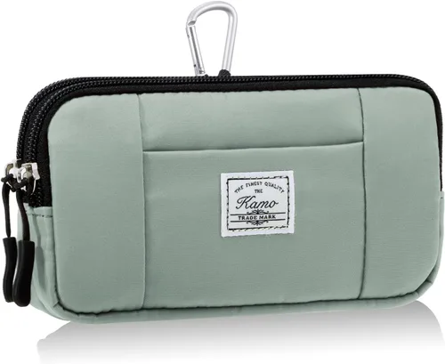 Vista 18 de KAMO Funda multiusos de lona horizontal para smartphone, funda para teléfono celular con asa para cinturón, bolsas de cinturón para mujeres, funda