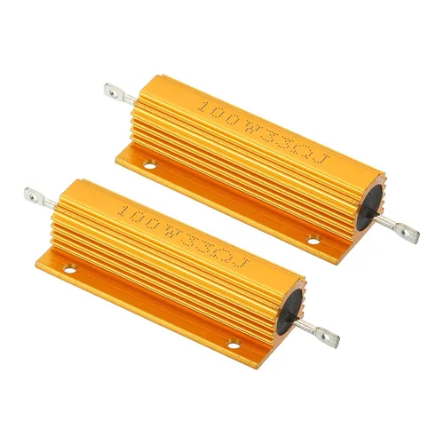 Vista 39 de PATIKIL 100 W 0,01 Ohm Resistencia con carcasa de aluminio, 2 paquetes de resistencias con carcasa de aluminio, resistencias bobinadas en caja