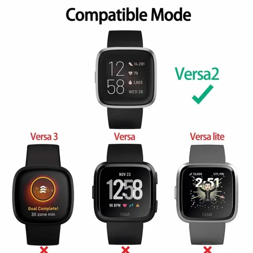 Vista 6 de YCWZZH Cargador rápido de pared para Fitbit Versa 2, cable de carga USB, no para Versa 2 Lite, negro, 5V, 100-240V, 50-60Hz, viajes, carga rápida