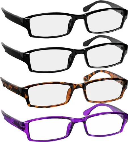 Vista 13 de TruVision Readers Gafas de lectura, bisagras de resorte cómodas para hombres y mujeres, 9501HP