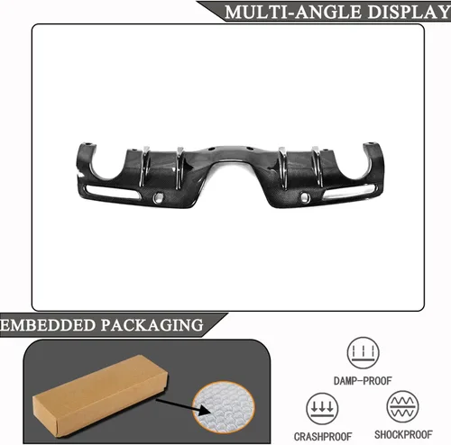 Vista 7 de Difusor de parachoques trasero de fibra de carbono para Toyota Supra A90 A91 2019-2022 Coupé 2 puertas parachoques inferior alerón protector