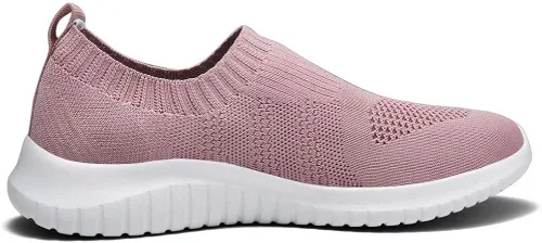 Vista 5 de Konhill - Zapato deportivo para caminar, ligero, deportivo, informal, para gimnasio, sin cordones, para mujer