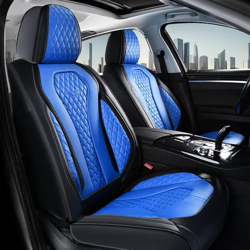 Vista 40 de Coverado Fundas de asiento de automóvil, fundas de asiento delantero, funda de asiento de coche beige, fundas impermeables para asiento