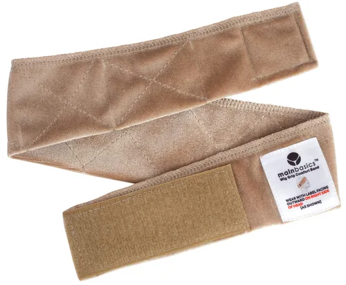 Vista 5 de MainBasics Banda de agarre para peluca para mantener las pelucas en su lugar Diadema ajustable de terciopelo para peluca (beige)