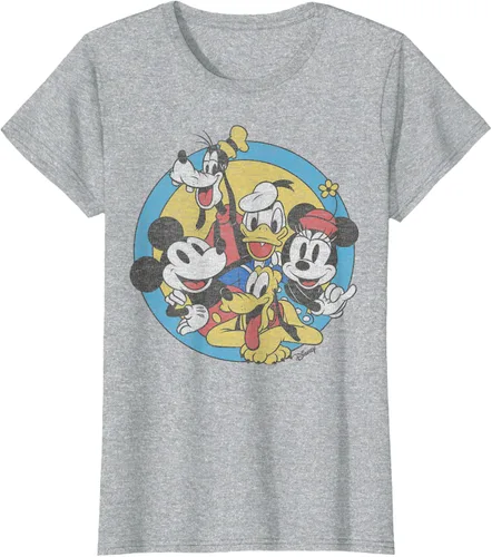 Vista 27 de Disney Camiseta retro de Mickey and Friends Group Shot
