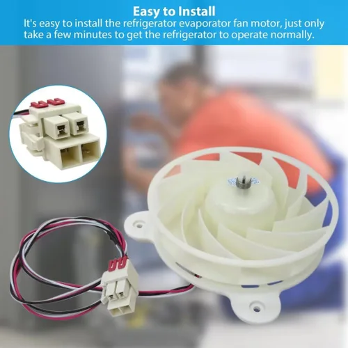 Vista 6 de DA31-00287B / ARES2120RA - Motor de ventilador evaporador blanco para refrigerador Samsung