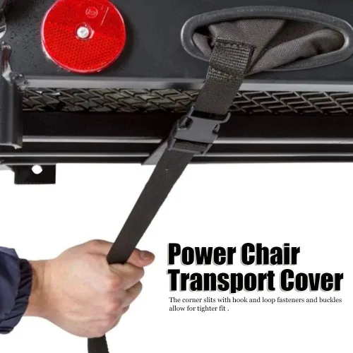 Vista 4 de TOPINCN Cubierta para silla de ruedas, cubierta de transporte de agua para silla eléctrica al aire libre