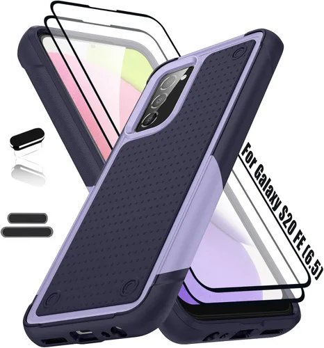 Vista 9 de Funda resistente para Samsung Galaxy S20 FE (5G) de 6.5 pulgadas, 4 esquinas con bolsas de aire [protección contra caídas de 12 pies], agarre