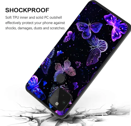 Vista 19 de Funda delgada para Google Pixel 4 XL, funda delgada de silicona de TPU suave a prueba de golpes para Google Pixel 4 XL, astronauta Galaxy