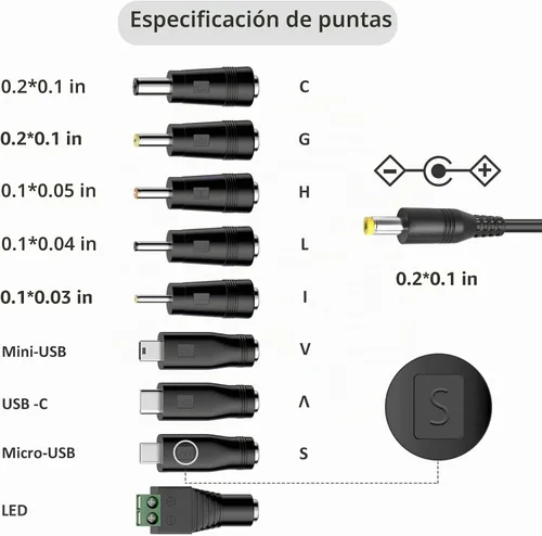 Vista 2 de 5V 2A Fuente de alimentación AC/DC Adaptador DC 5V Adaptador