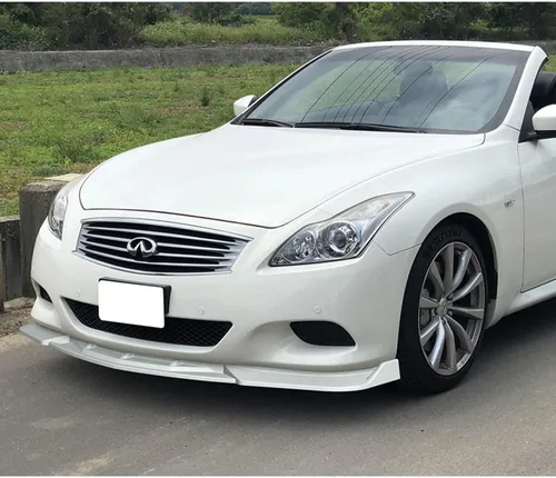 Vista 4 de Q1-TECH, borde de parachoques delantero compatible con Infiniti G37 Coupe/2DR 2008-2013, alerón de parachoques delantero, kit divisor de cuerpo