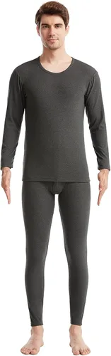 Vista 2 de Conjunto de ropa interior térmica para hombre, ropa interior larga para hombre, capa base, parte superior e inferior, ultra suave, regalos