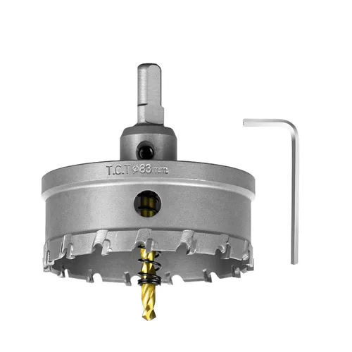 Vista 29 de SALI Kit de sierra perforadora TCT de 1 pulgada (1.024 in) con punta de carburo de tungsteno con broca piloto chapada en titanio para metal, acero