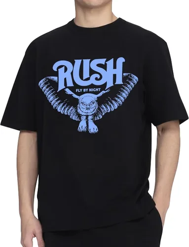 Vista 2 de Rush Camisa Rock Concert Shirt Band Logo Aniversario Camisetas Hombres Mujeres Niños Camiseta Vintage Clásico Gráfico Negro Camiseta