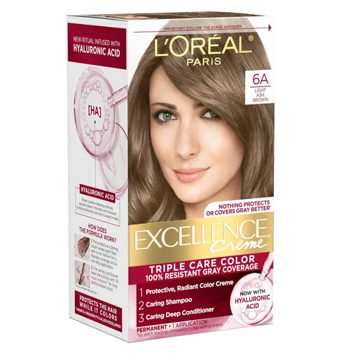 Vista 26 de L'Oreal Paris Excellence Crème Tinte Permanente para el Cabello, Color de Cabello de Triple Cuidado con Complejo Pro-Keratina para una Cobertura