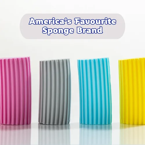 Vista 12 de Scrub Daddy Plumero húmedo, plumeros multiusos para limpieza, herramienta de limpieza de persianas venecianas y de madera, esponja de polvo húmedo