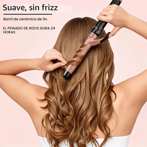 Vista 3 de JAETON Varita rizadora de cabello de 1 pulgada para rizos clásicos y ondas