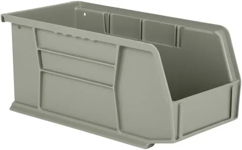 Vista 9 de HE HUDSON EXCHANGE Cubo de almacenamiento apilable de plástico de 11" x 5.5" x 5", amarillo