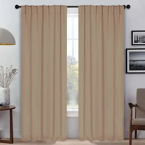 Vista 177 de Superior Cortinas Opacas, Oscurecimiento de Habitación, Dormitorio, Cortinas, Cocina, Acentos de Ventana de Sala de Estar, Bloqueo Solar, Térmico
