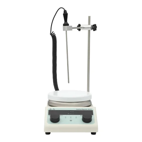 Vista 4 de Agitador eléctrico de 5L Máquina de agitación magnética de 320 W con pantalla LCD, agitadores de placa de calefacción de laboratorio digital