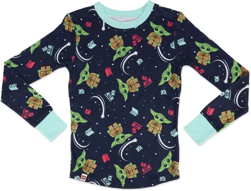 Vista 4 de LEGO Conjunto de pijama de Star Wars para niñas, mezcla de algodón de 4 piezas