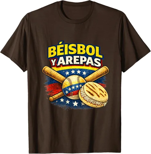 Vista 61 de Camiseta Beisbol y Arepas Venezuelas Baseball Pride Team 2026