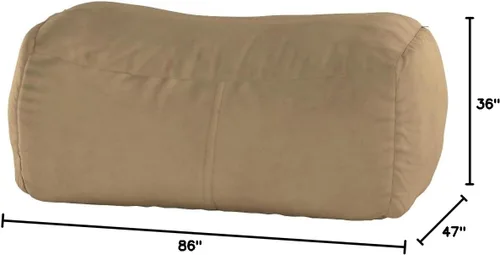 Vista 2 de Puff/tumbona gigante Saxx de la marca Jaxx, Camel