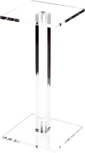 Vista 12 de Plymor Elevador de exhibición de pedestal cuadrado de acrílico transparente, 4.5 pulgadas de alto x 4 pulgadas de ancho x 4 pulgadas de profundidad