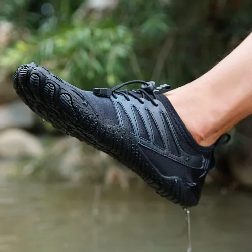 Vista 5 de YING LAN Zapatos de agua para hombres y mujeres, secado rápido, antideslizantes, para playa, natación, deportes acuáticos, buceo, vela, kayak