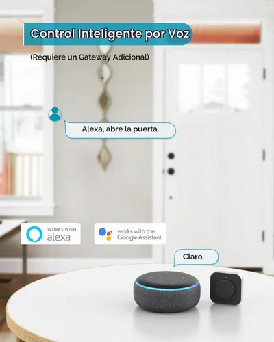 Vista 6 de Cerradura de puerta de entrada sin llave, cerrojos inteligentes de huellas dactilares con teclado de pantalla táctil para puerta delantera, cerrojo
