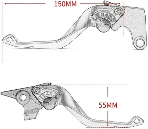 Vista 4 de Motorcycle Clutch Brake Lever for FZ8 FZ 8 2011 2012 2013 2014 2015 Short Brake Clutch Levers Motorcycle Handles Adjustable Lever